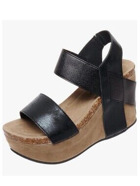 Pierre Dumas Women's Hester-1 Platform Wedge Slingback Comfort Slip-On Sandals 8